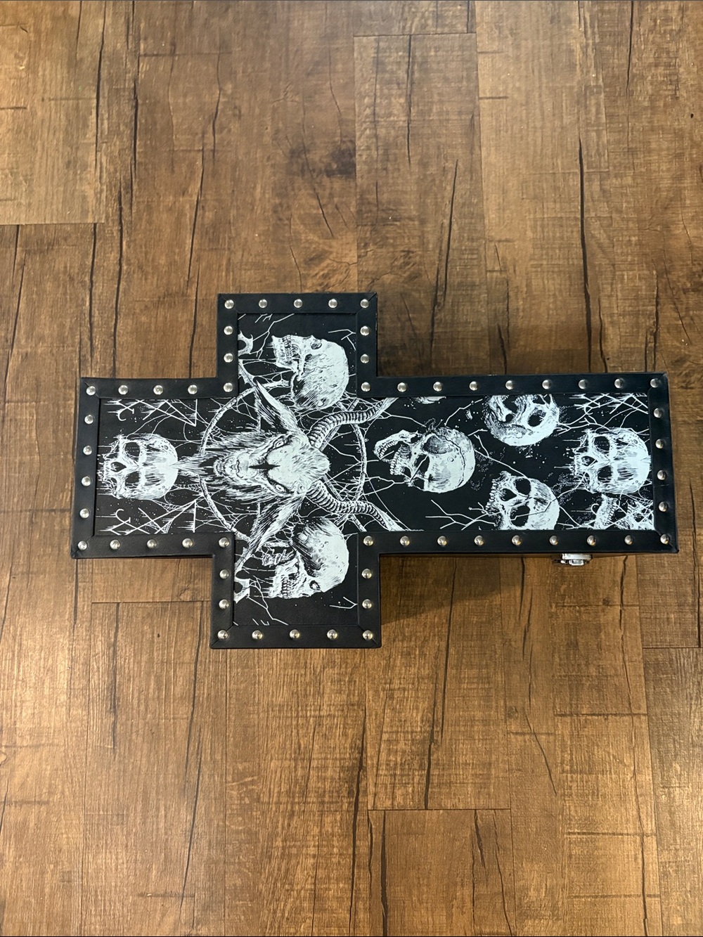 Gothic Skull Cross Bag/briefcase for makeup, hair, or accessories or a purse